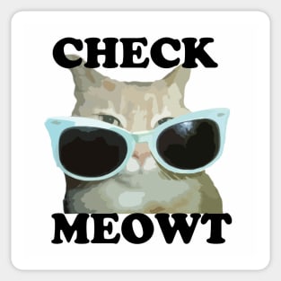 Check Meowt Sticker